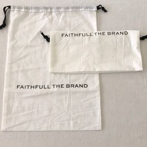 Faithfull The Brand Two Drawstring White Dust Bags